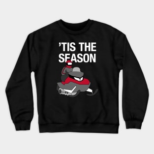 Snowmobile Season (red) Crewneck Sweatshirt